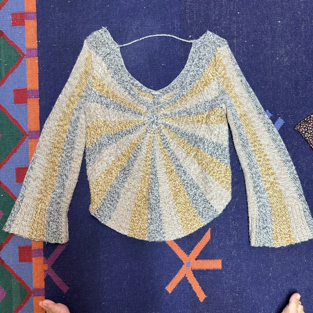 Free People | Pinwheel Sunburst Sweater Butterscotch